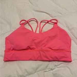Lululemon Pink Strappy Sports Bra